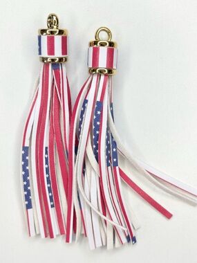 Patriotic Tassels- Red, White & Blue 2 pack